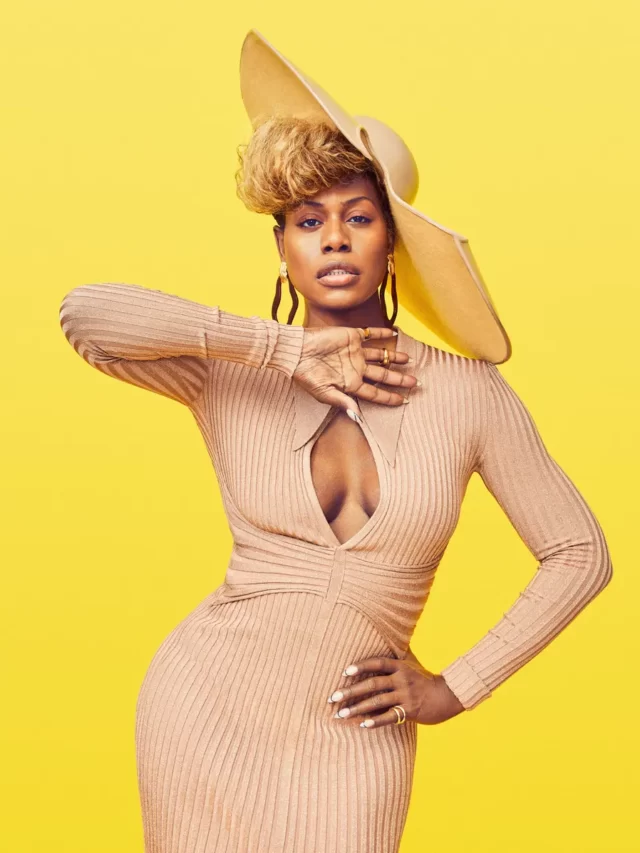 Laverne Cox Celebrates 51st Birthday in Vintage Swimsuit and Coat