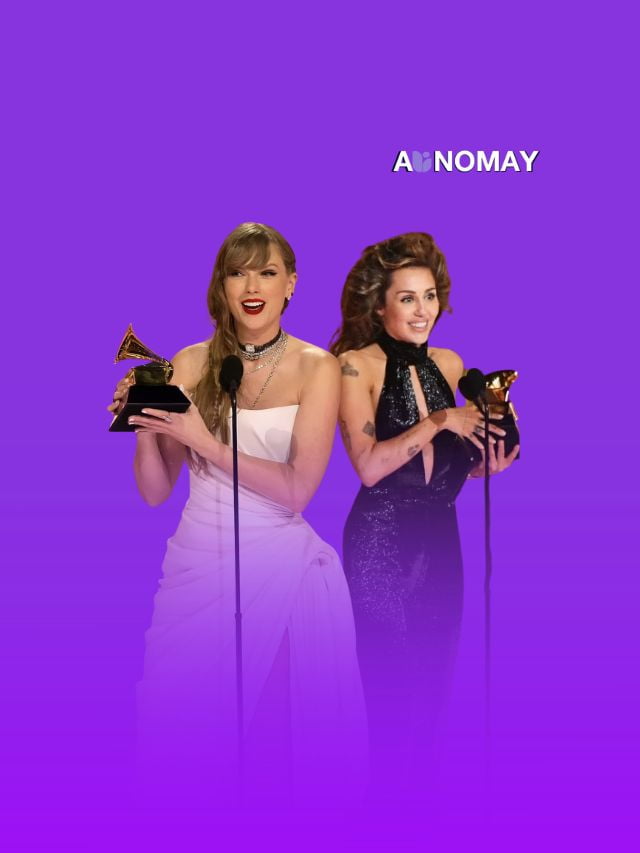 Taylor Swift’s Historic Grammy Wins; Miley Cyrus Grabs 2 Awards
