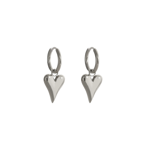 Huggie Earrings for a Touch of Love - Platinum