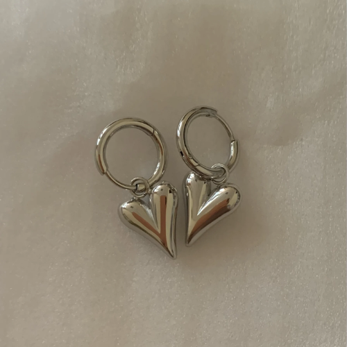 Huggie Earrings for a Touch of Love - Platinum