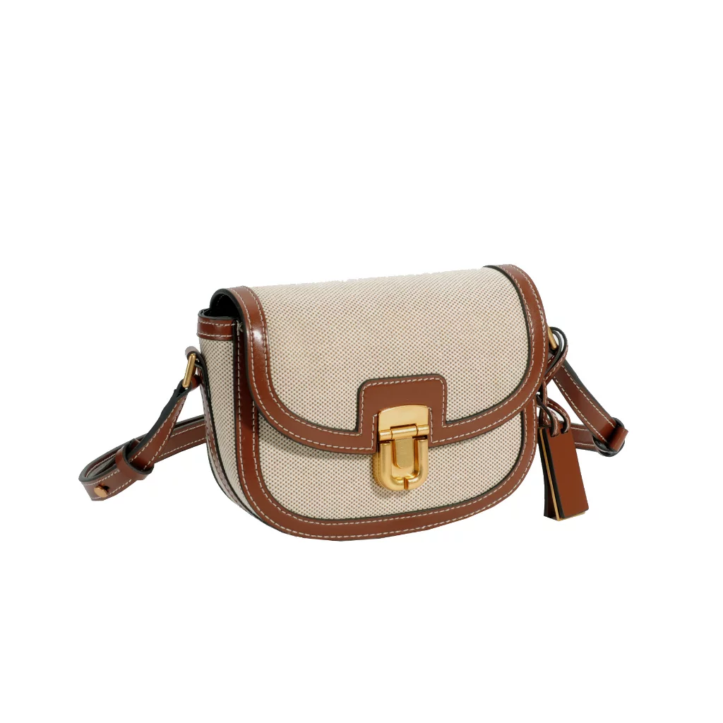 Charlot Canvas Crossbody Bag - Chocolate