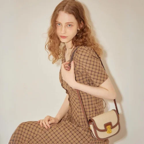 Charlot Canvas Crossbody Bag - Chocolate 3