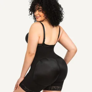 Firm Tummy Compression Bodysuit Shaper With Butt Lifter