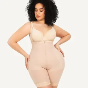 Firm Tummy Compression Bodysuit Shaper With Butt Lifter - Aunomay