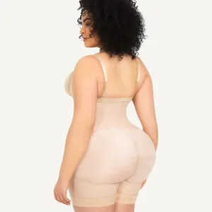 Firm Tummy Compression Bodysuit Shaper With Butt Lifter