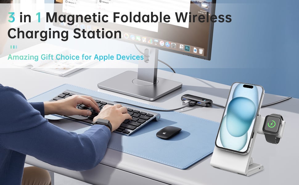 Gadget Guru Fold Pro The Smart Wireless Charging Solution for Your Modern Life