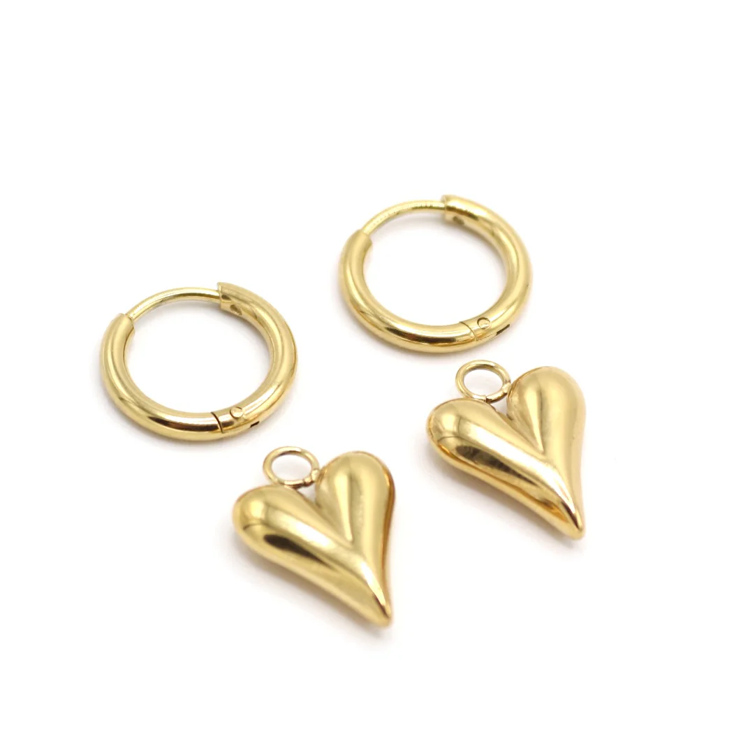Huggie Earrings for a Touch of Love - Gold 4