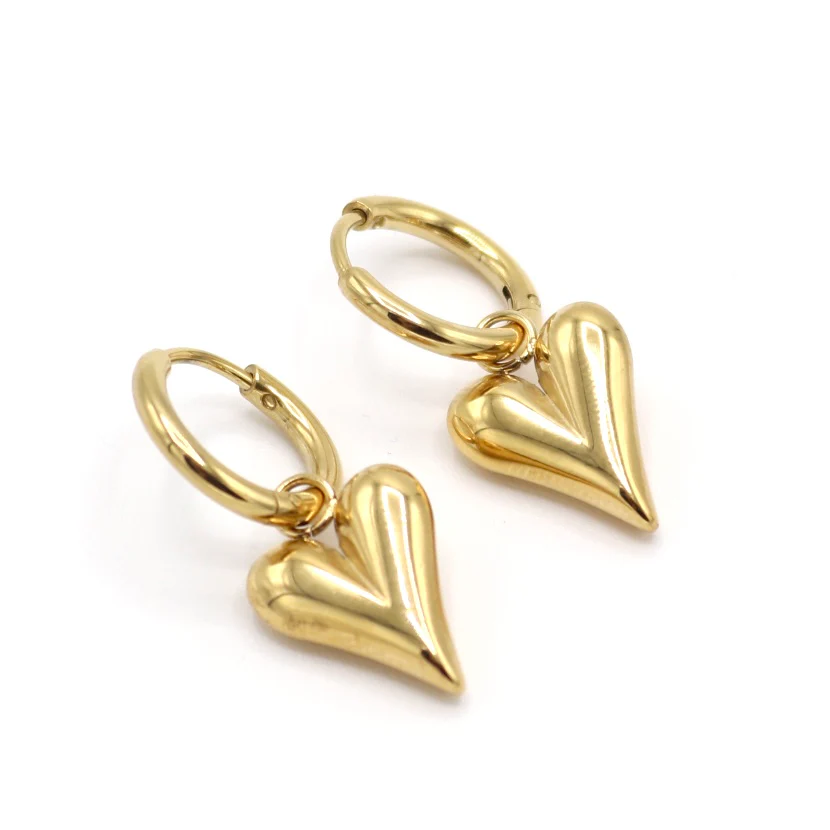 Huggie Earrings for a Touch of Love - Gold 4