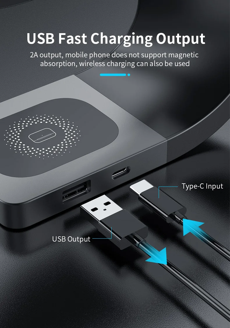 MagiBliss Instant 15W Magnetic Charger for iPhone, iWatch, AirPods 