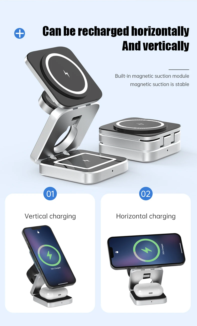 PowerHub Pro 3-in-1 Magnetic Charging Master