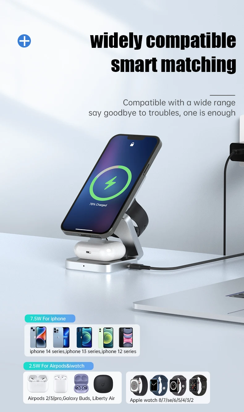 PowerHub Pro 3-in-1 Magnetic Charging Master