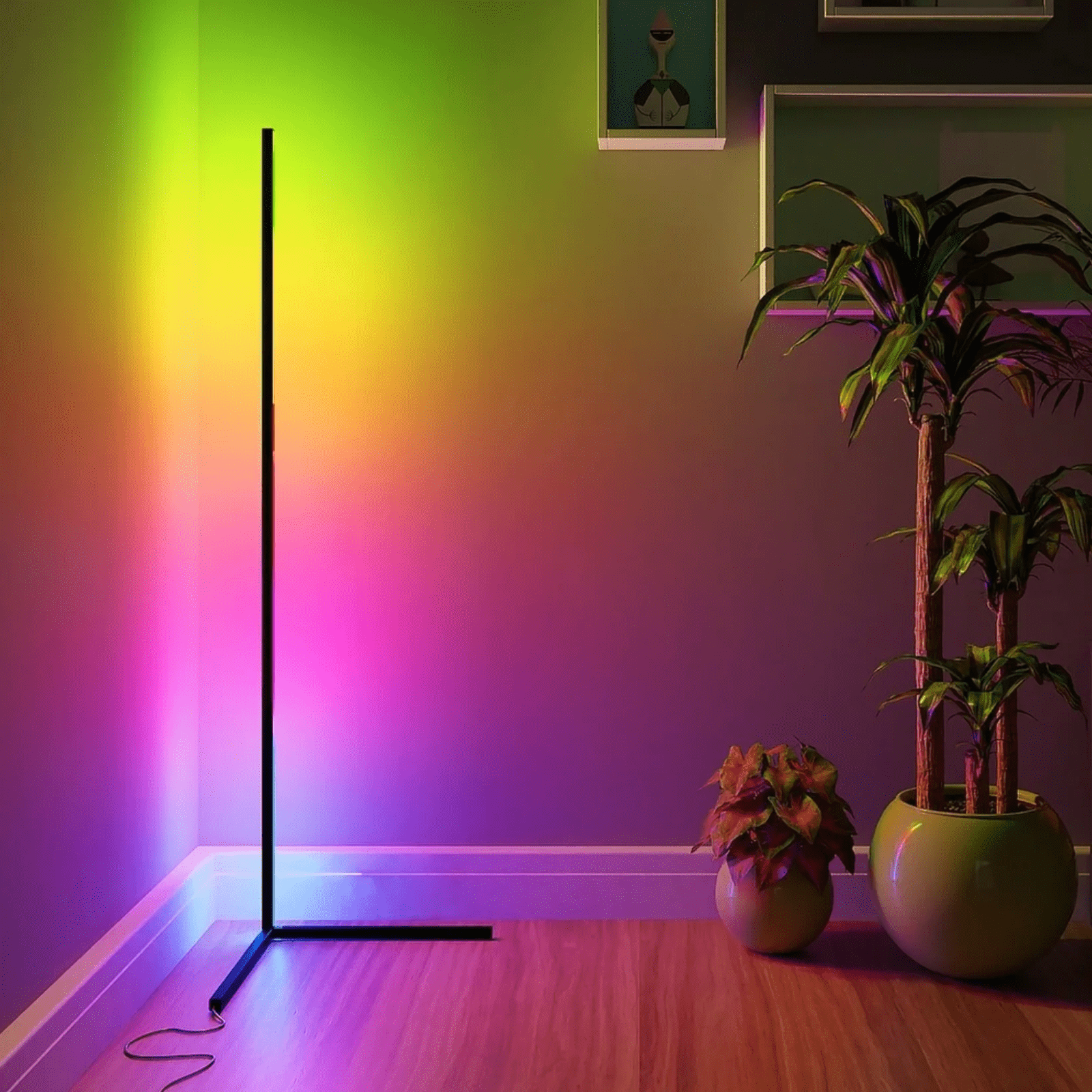 Smart Floor Lamp Black