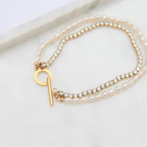 Sparkling Layered Charms Bracelet for Women