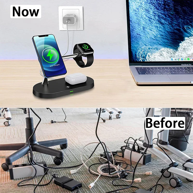 iPower Trio Seamless Wireless Charging for Your iPhone, Apple Watch, and AirPods 10