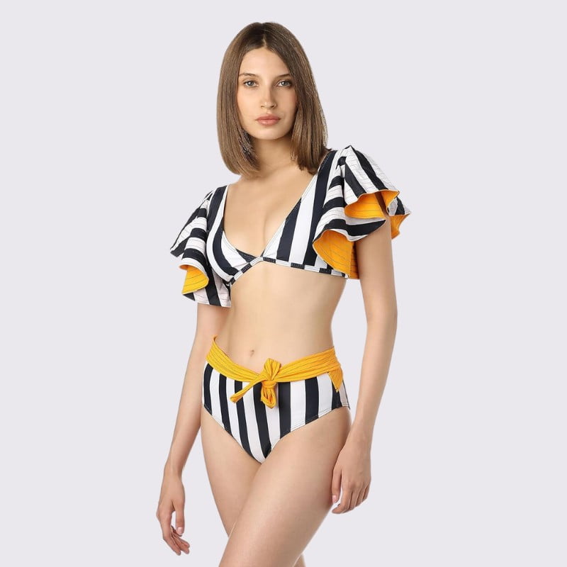 Kelly Stripe Bikini Swimsuit