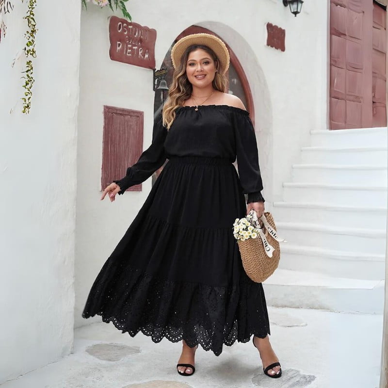 Lillie Plus Size Maxi Skirt