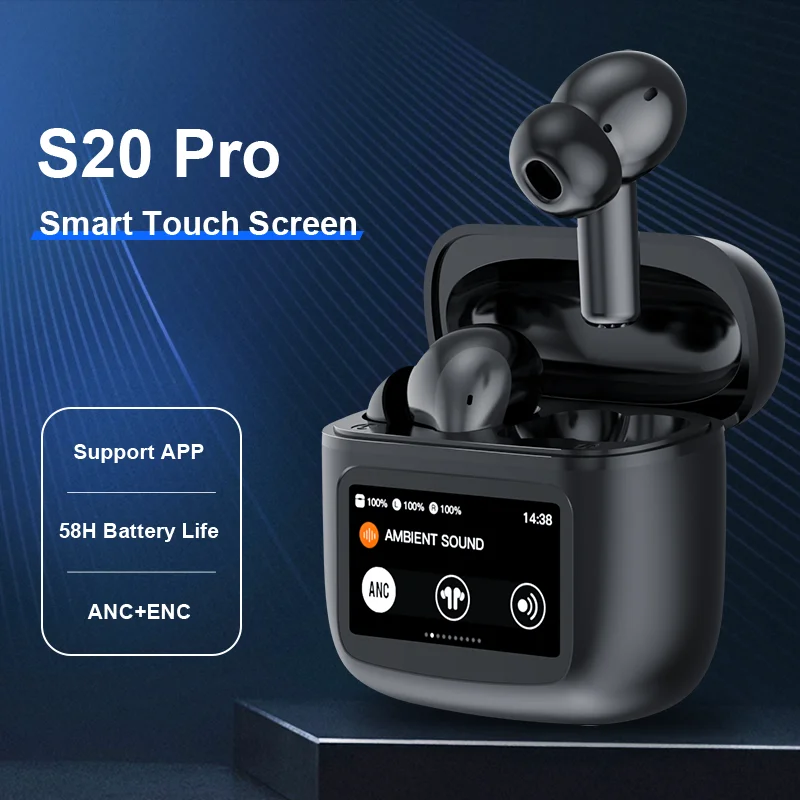 Beatfade S20 Pro Touch Screen ANC Wireless Earbuds