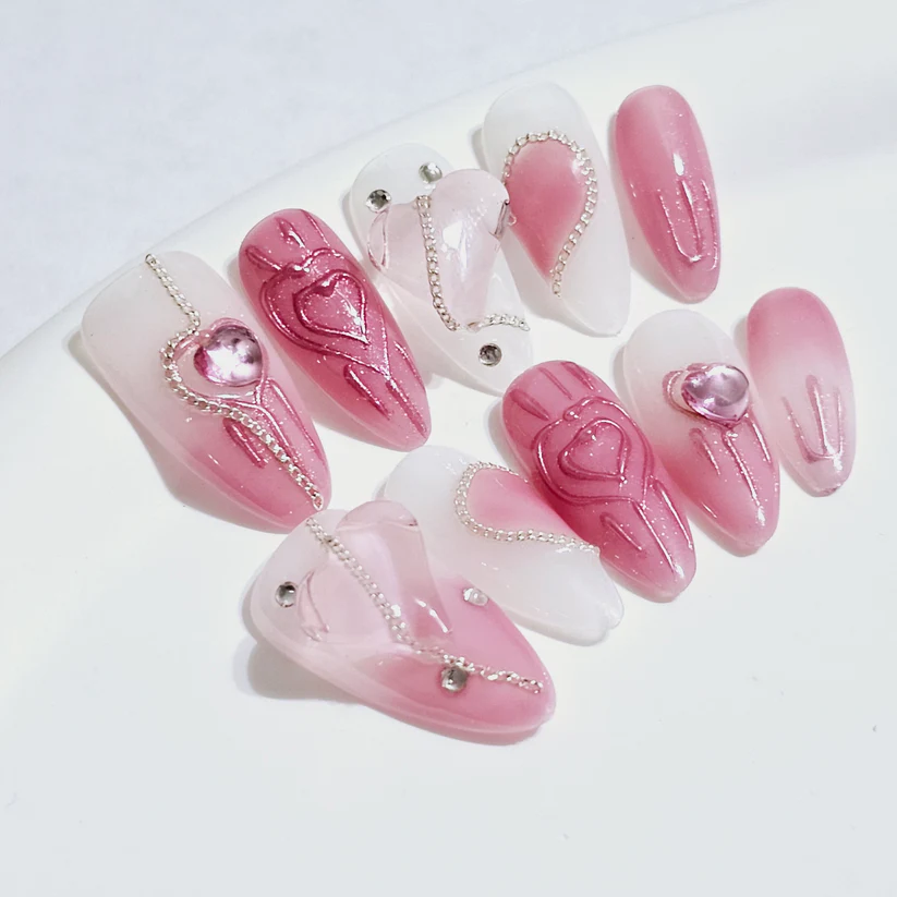 Sweetheart Pure Hand-Pressed Nails