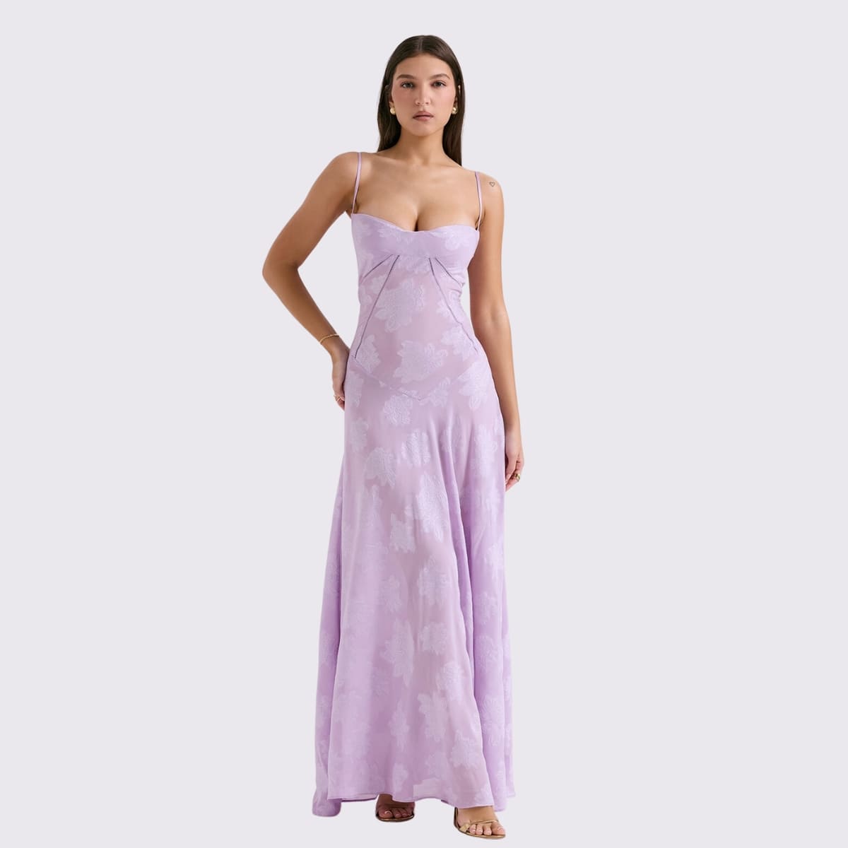 Masie Backless Maxi Dress - Purple (1)