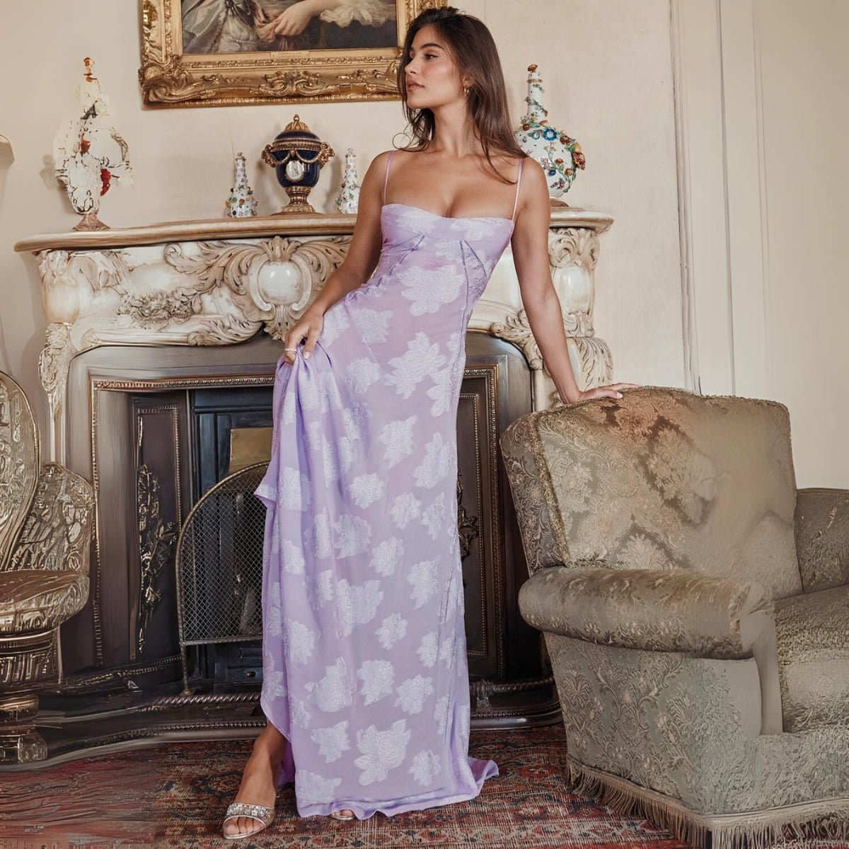 Masie Backless Maxi Dress - Purple (1)