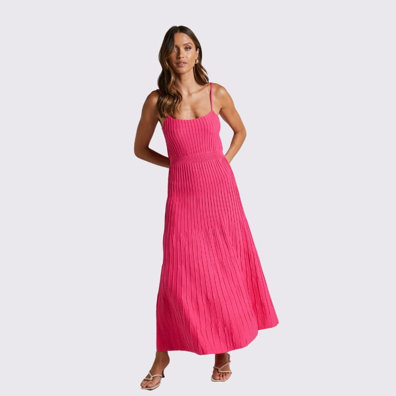 Radiant Embrace Maxi Dress - Pink