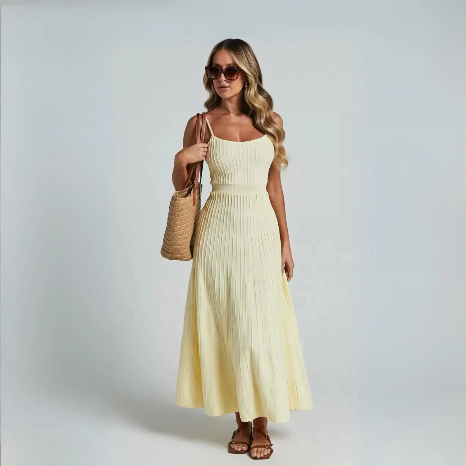 Radiant Embrace Maxi Dress - Yellow