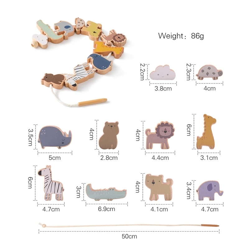 Montessori Wooden Animal Friends