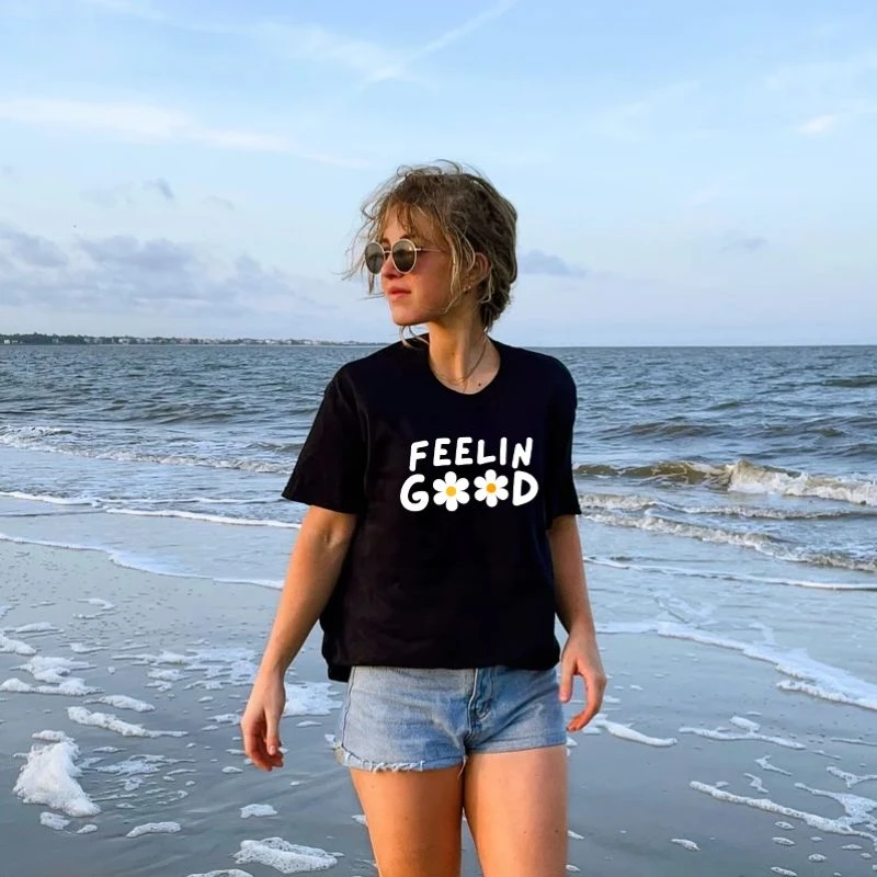 Feelin' Good Print Unisex T-shirt