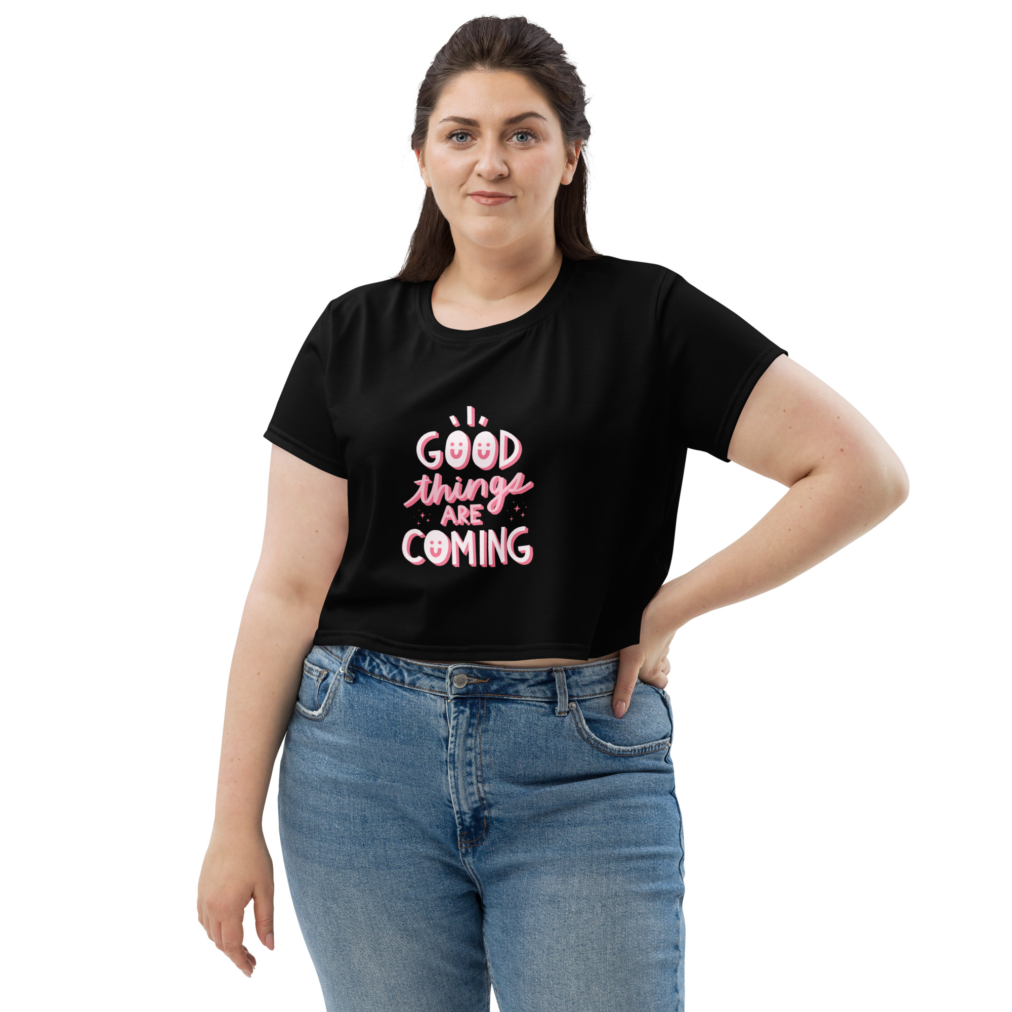 Good Things Are Coming Crop Tee