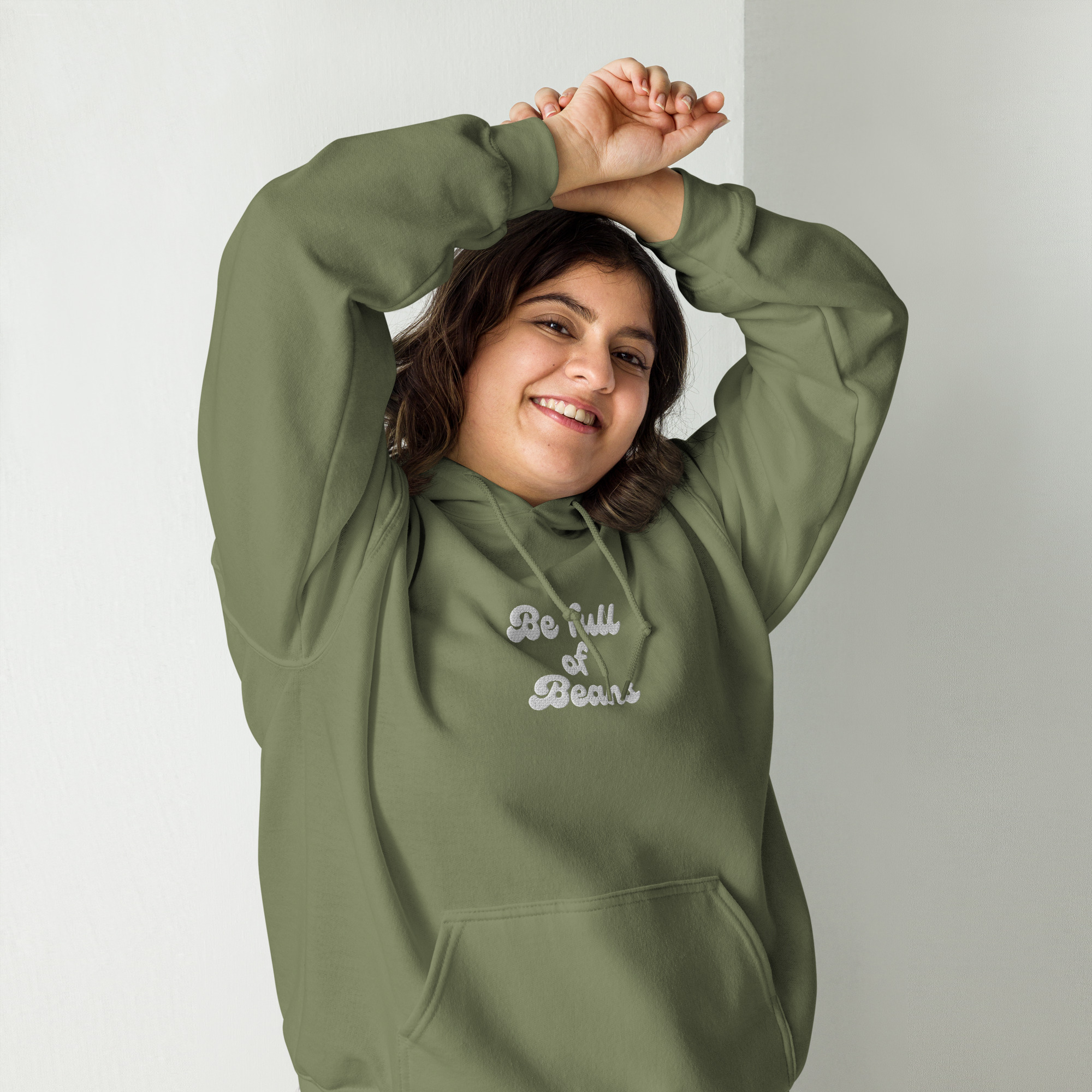 Be Full Of Beans Embroidered Unisex Hoodie