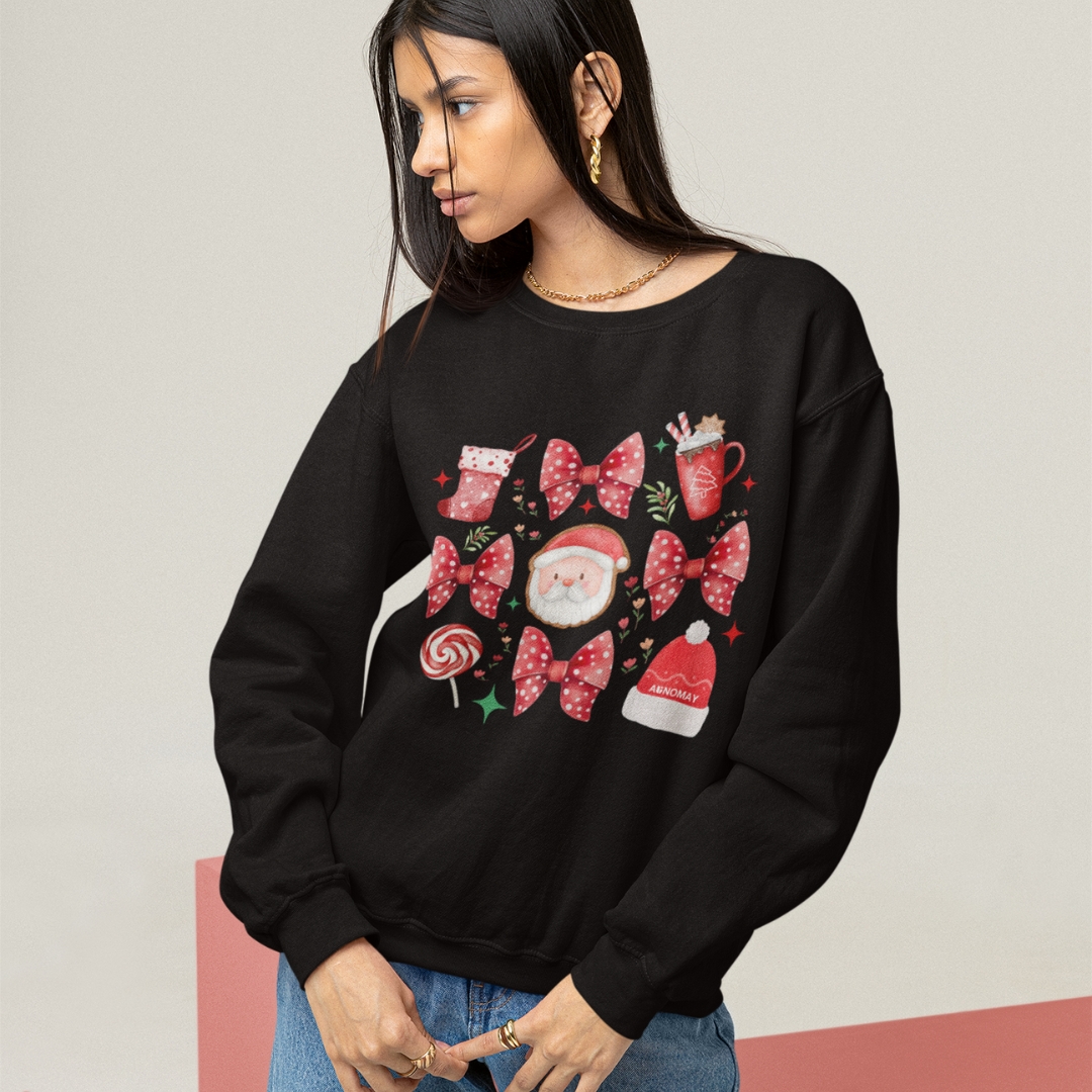 Christmas Coquette Crewneck Sweatshirt