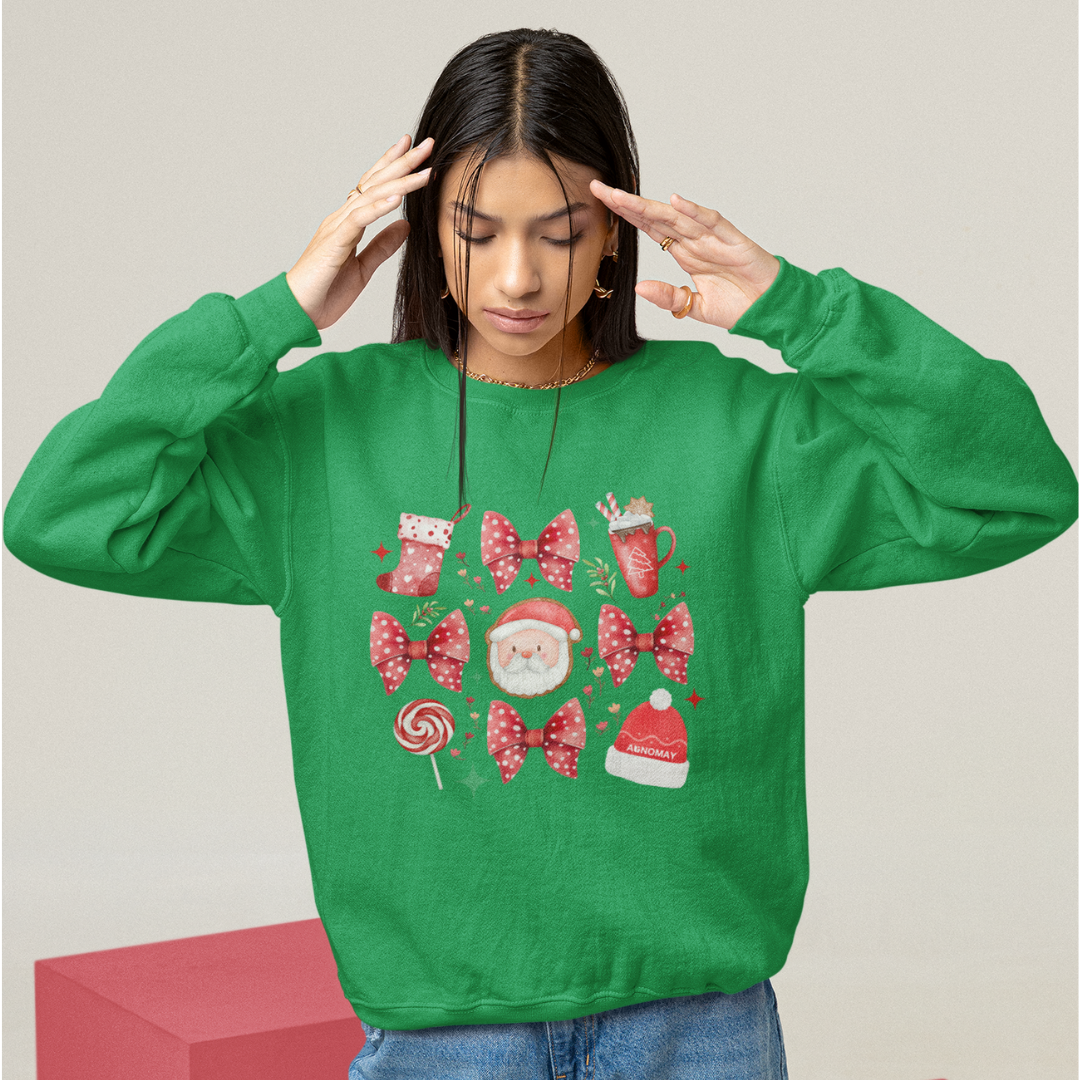 Christmas Coquette Crewneck Sweatshirt