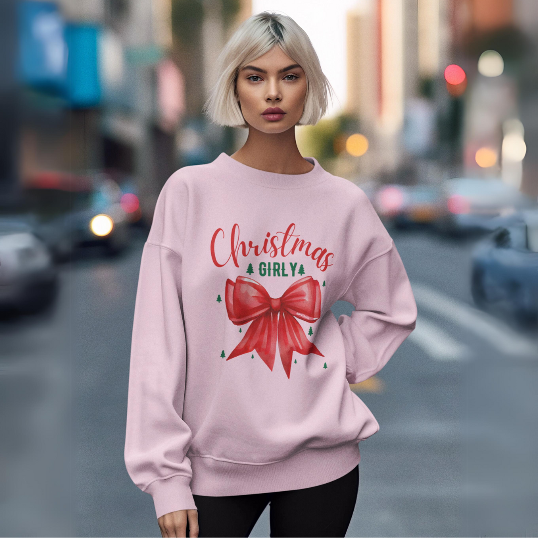 Christmas Girly Crewneck Sweatshirt