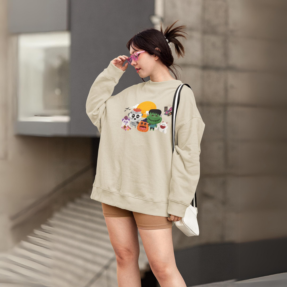 Halloween With Friends Crewneck Sweatshirt