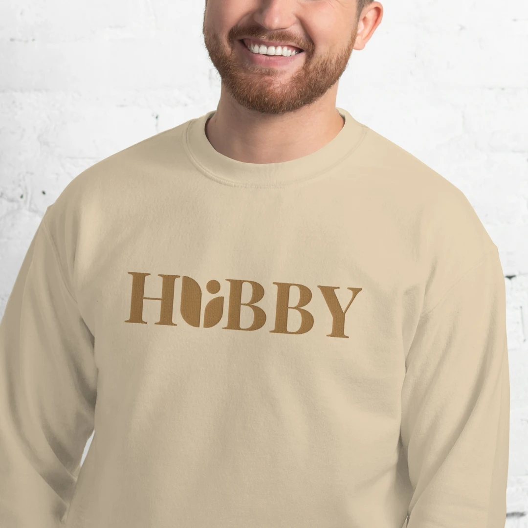 Hubby Embroidered Sweatshirt