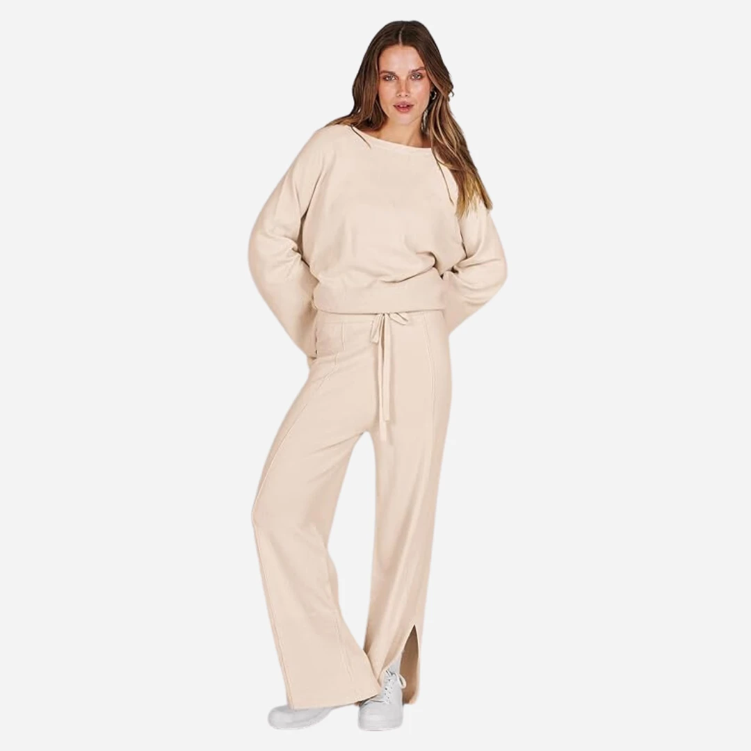 Oversized Knitwear Set - Beige