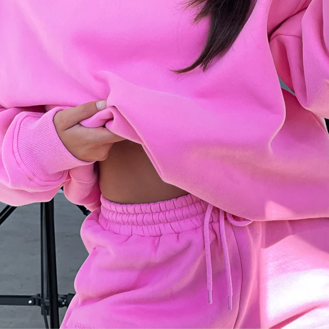 Premium Fleece Sweatpants Candy Pink