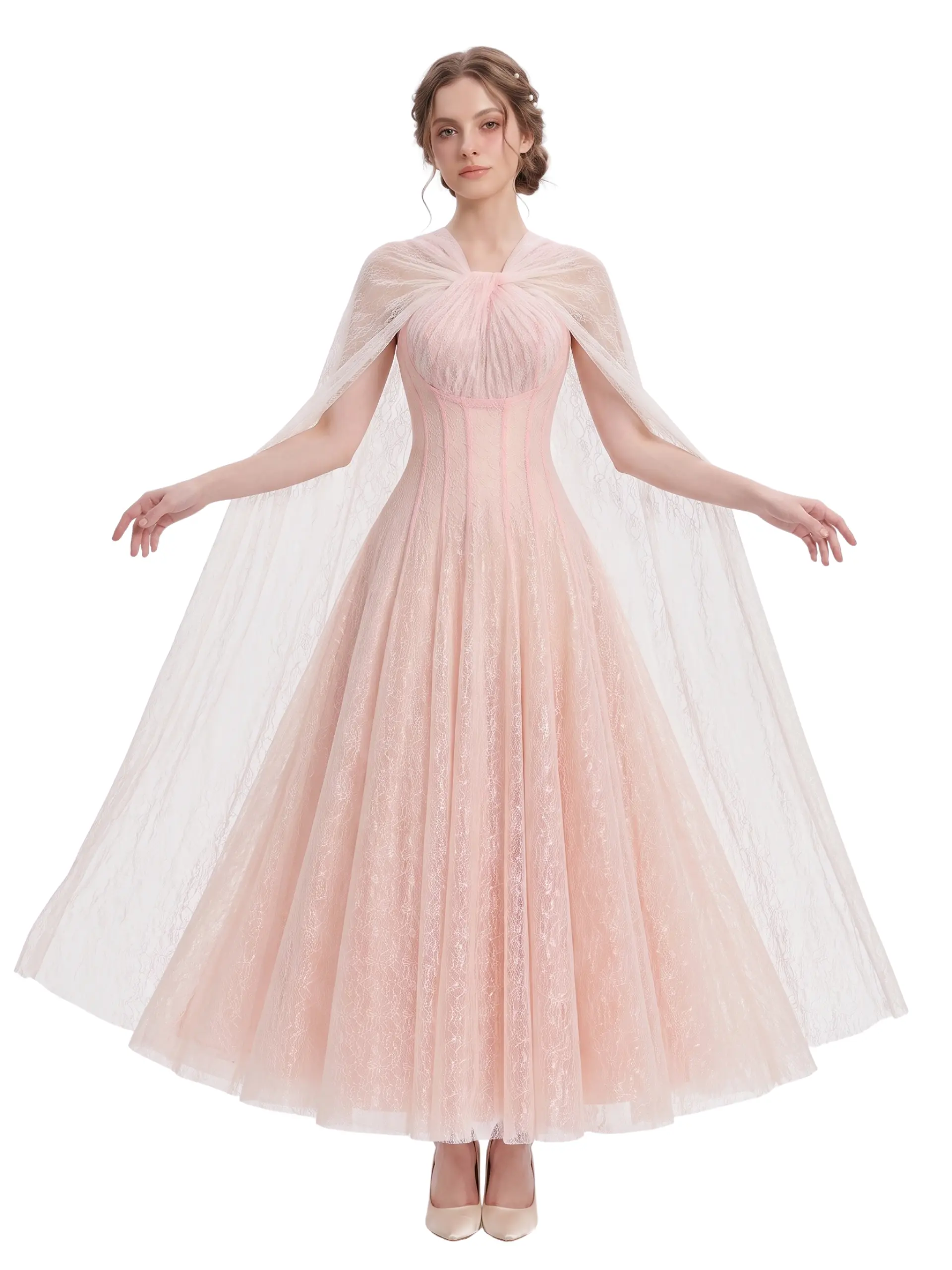 Calia Layered Tulle Maxi Dress